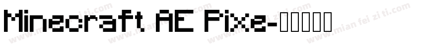 Minecraft AE Pixe字体转换